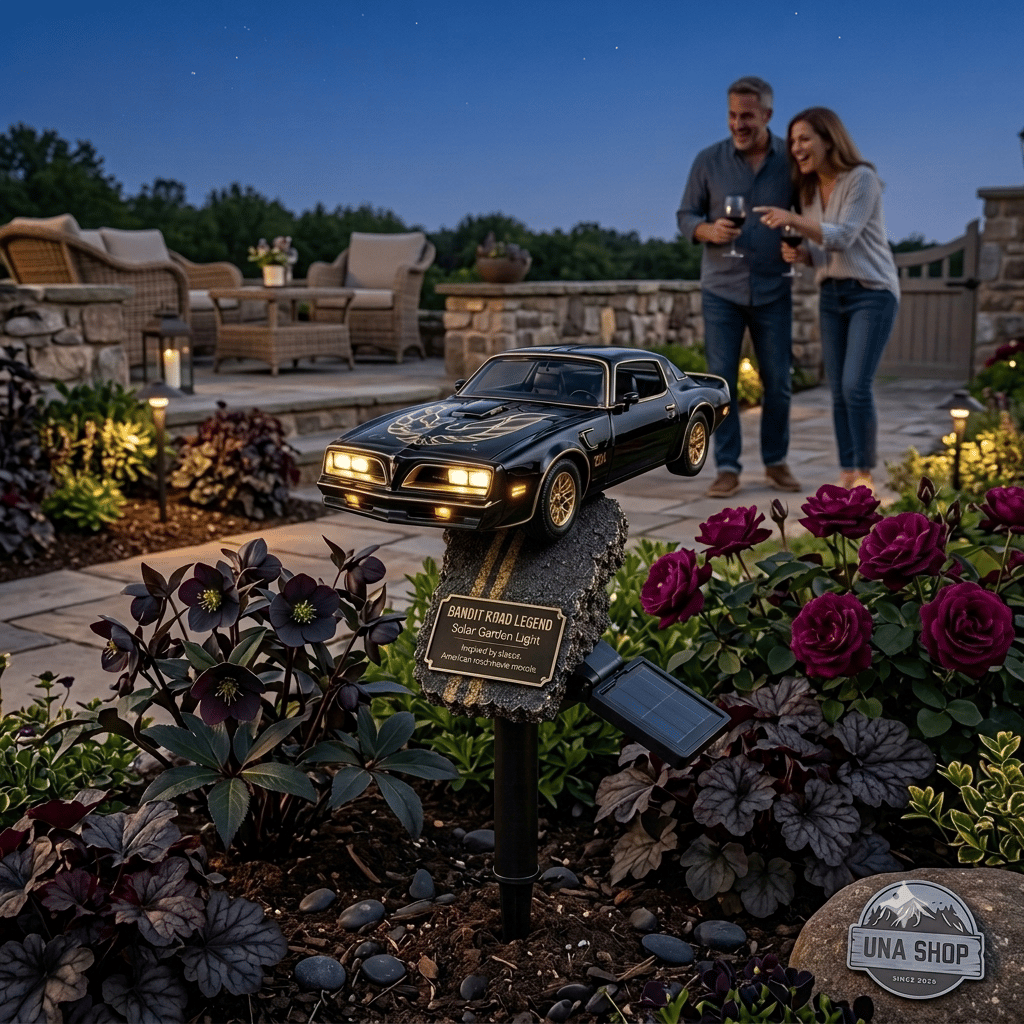 🏎️Bandit Road Legend Muscle Car Solar Garden Light💋