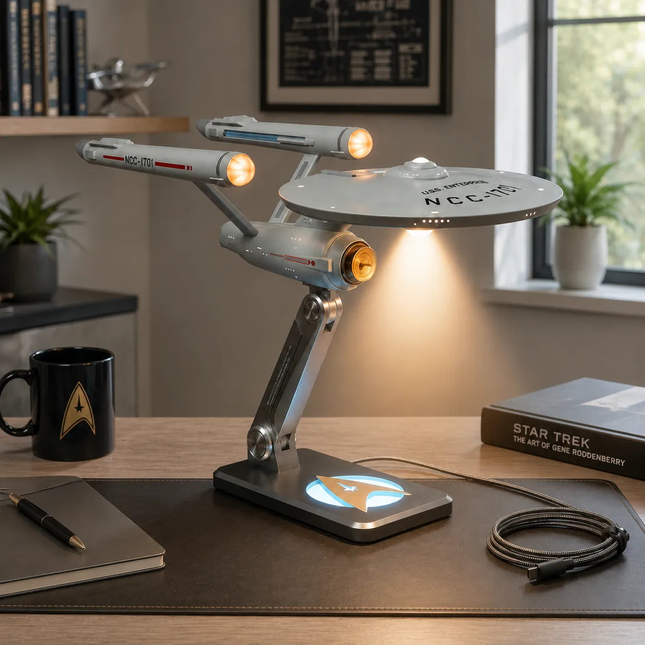 USS Enterprise NCC-1701 Star Trek Desk Lamp💋