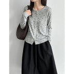 Retro Wool Floral Knit Cardigan for Women  Slim Fit Sweater Outerwear