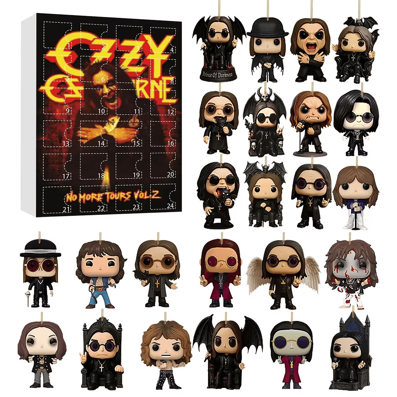 2026 Dark Rock Themed Advent Calendar – 24-Day Exclusive Mini Figure Collectible Christmas Countdown💋
