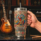 🦜 Jimmy Buffett "250 Years of Freedom" Insulated Handle Tumbler 🎸💋