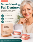 Custom-Fit Instant Smile Dentures – Natural Looking Comfort Fit
