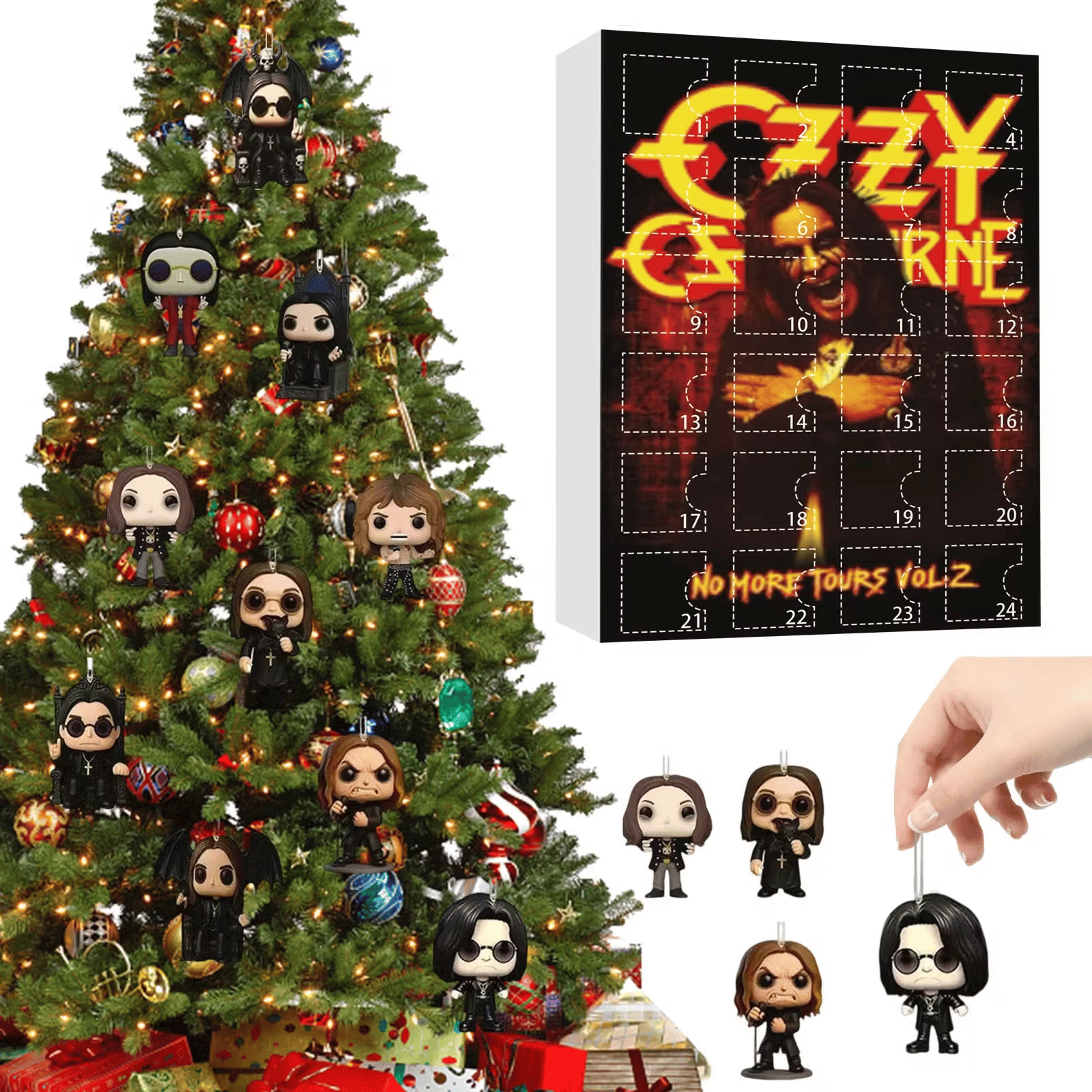 2026 Dark Rock Themed Advent Calendar – 24-Day Exclusive Mini Figure Collectible Christmas Countdown💋