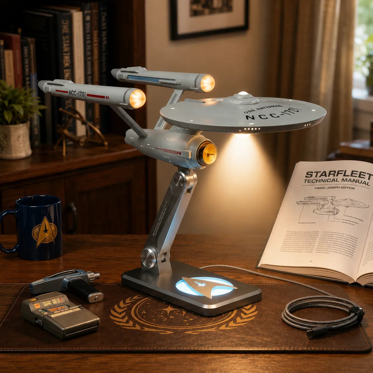 USS Enterprise NCC-1701 Star Trek Desk Lamp💋