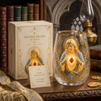 🙏Sacred Heart of Jesus Glass Cup💋