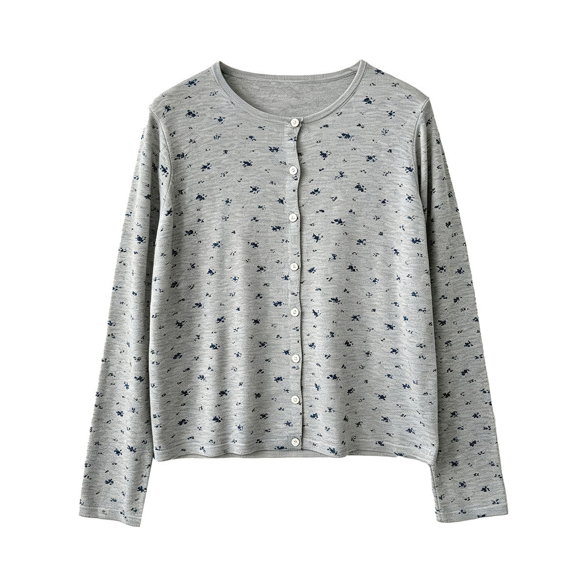 Retro Wool Floral Knit Cardigan for Women  Slim Fit Sweater Outerwear