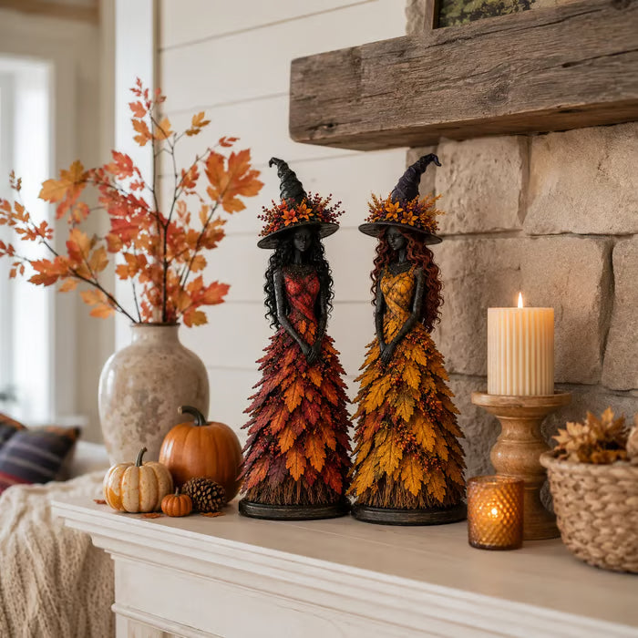 🧙‍♀️Enchanted Autumn Witch Figurine💋