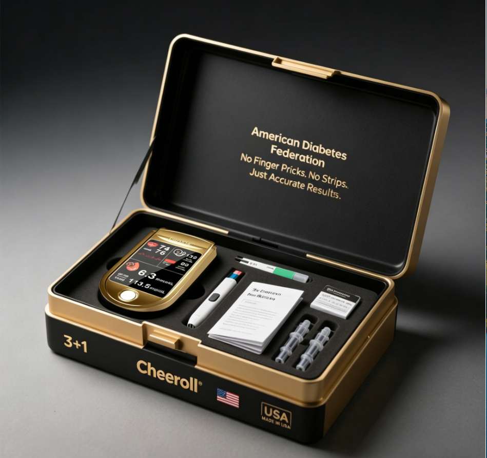 🩸 Subsidized Product | Cheeroll® Professional-Grade 12-in-1 Blood Glucose & Vital Signs Monitor — Painless, fast, and accurate; FDA-certified (Made in California, USA)