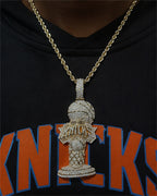 Handmade New York Knicks Championship Trophy Pendant💋