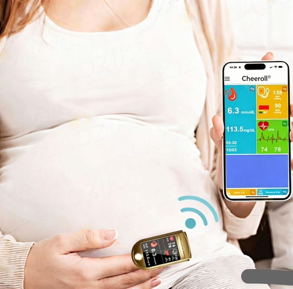 🩸 Subsidized Product | Cheeroll® Professional-Grade 12-in-1 Blood Glucose & Vital Signs Monitor — Painless, fast, and accurate; FDA-certified (Made in California, USA)