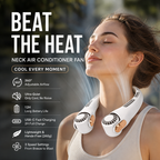 🥳2026 HOT SALE🥳💞50K+ SOLD!🍃 Neck Air Conditioner Fan – Ultra‑quiet, 360° rotating, 3 speeds. Hands‑free cooling, long battery. Summer essential! 🌬️💋