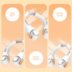 🥳2026 HOT SALE🥳💞50K+ SOLD!🍃 Neck Air Conditioner Fan – Ultra‑quiet, 360° rotating, 3 speeds. Hands‑free cooling, long battery. Summer essential! 🌬️💋