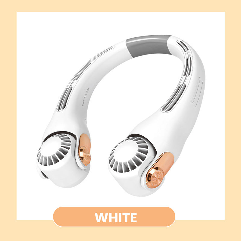 🥳2026 HOT SALE🥳💞50K+ SOLD!🍃 Neck Air Conditioner Fan – Ultra‑quiet, 360° rotating, 3 speeds. Hands‑free cooling, long battery. Summer essential! 🌬️💋