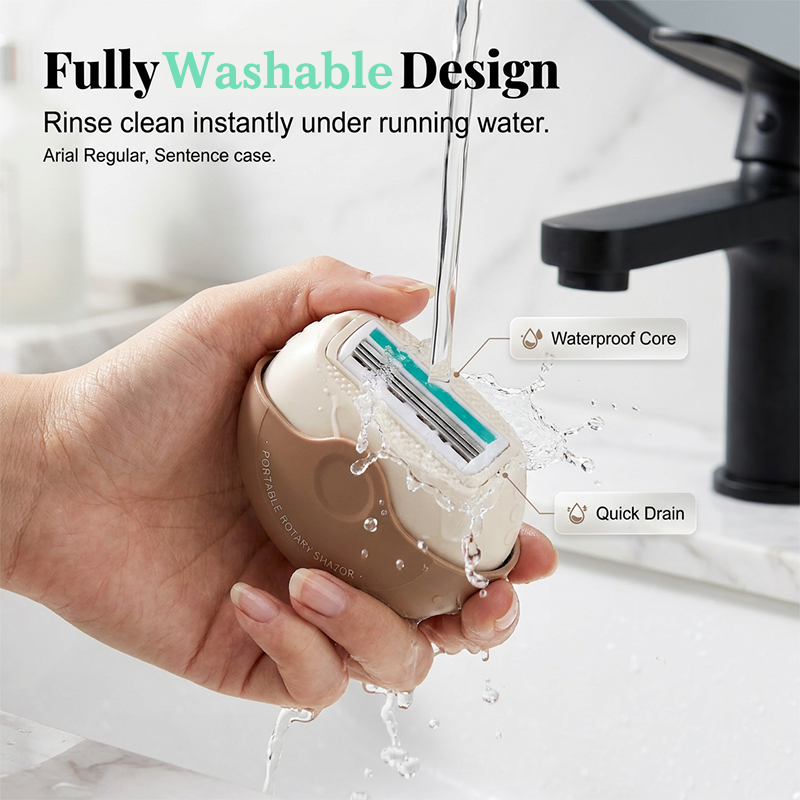 🥳2026 HOT SALE🥳💞50K+ SOLD!⏳✨Portable 3-Layer Hair Shaver with Rotating Cover💋